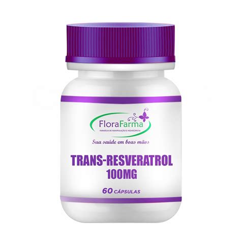 Trans resveratrol 100mg 60 Cápsulas no Shoptime