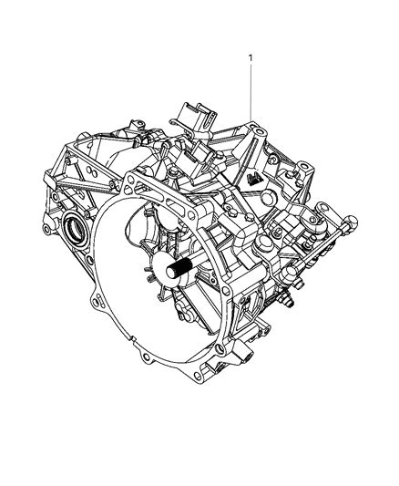 Transmission Transaxle Assembly Of Manual Transmission 2008 Dodge Avenger