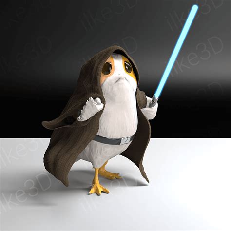 Jedi Porg Bird Star Wars 3D Printing STL Digital File - Etsy