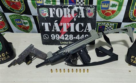 Submetralhadora E Pistola De Fabrica O Caseira S O Apreendidas Na