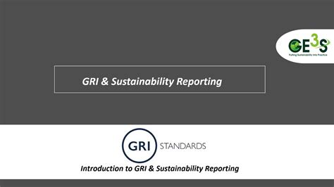 Introduction To Gri Standards And Sustainability Reporting Youtube