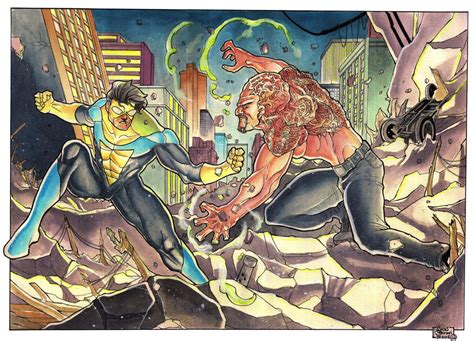 Invincible Vs Angstrom Levy By Eltondias On Deviantart