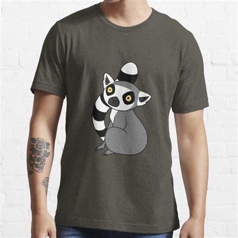 Ring Tailed Lemur Sitting T Shirt For Sale By Saradaboru Redbubble Ring Tailed Lemur T