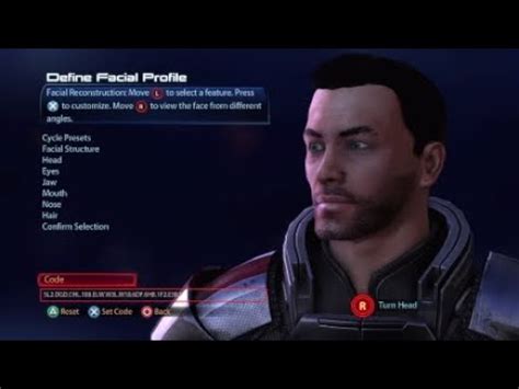 Mass Effect 3 Legendary Edition Bro Shepard Character Creation Face