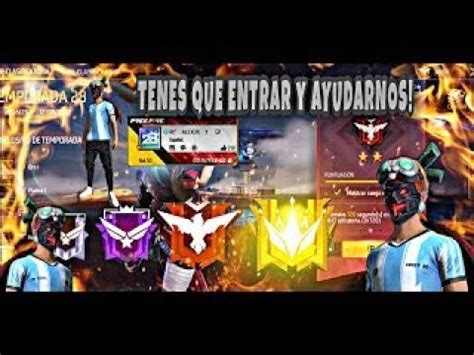 FREE FIRE EN VIVO ALEXUX AYUDANDO A MIS SEGUIDORES A SUBIR PUNTOS