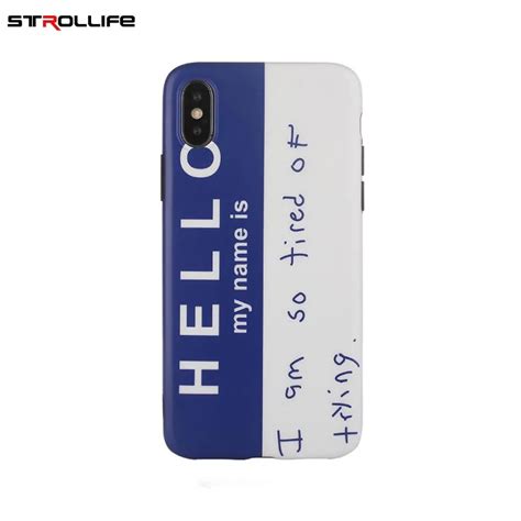 Strollife Cartas Simples Ol Caso De Telefone Para O Iphone X Xs Max Xr