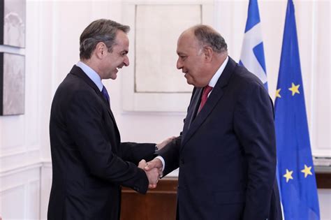 Greek PM Mitsotakis Receives Visiting Egyptian FM Shoukry - The ...