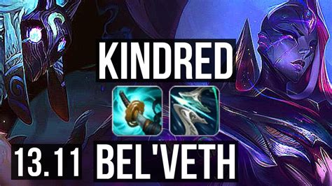 KINDRED Vs BEL VETH JNG 9 1 8 65 Winrate Dominating KR