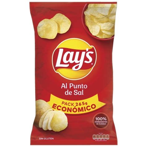 Patatas Fritas Al Punto De Sal Lay S Sin Gluten 265 G Supermercado