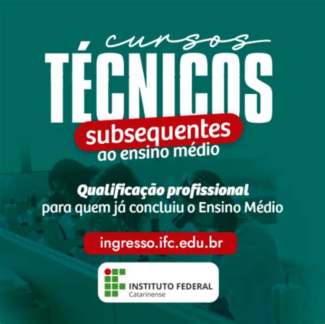 Inscri Es Abertas Cursos T Cnicos Para Quem J Terminou O Ensino