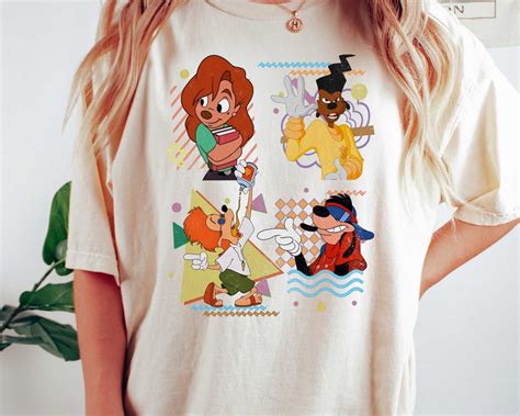 Disney A Goofy Movie Characters Vintage S Inspired Tee Etsy