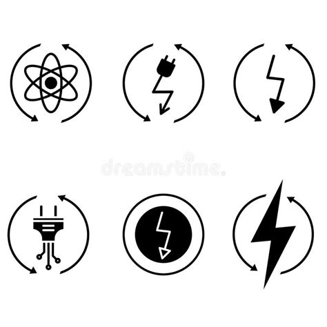 Conjunto De Iconos Del Vector De Energ A Renovable Colecci N De Signos