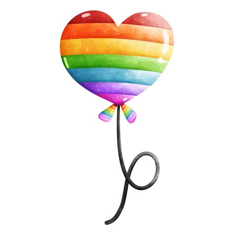 Pride Balloon Watercolor Element 24658194 PNG