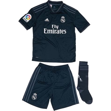 Buy Adidas Junior Rmcf Real Madrid Away Mini Kit Tech Onixbold Onixwhite