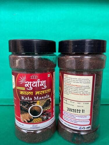 Silver Black Pepper Powder Kala Masala With 6 Months Shelf Life At