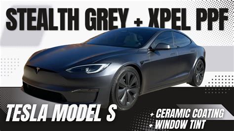 Stealth Grey Tesla Model S With Xpel Stealth Ppf Looks Even Better Than Before Youtube