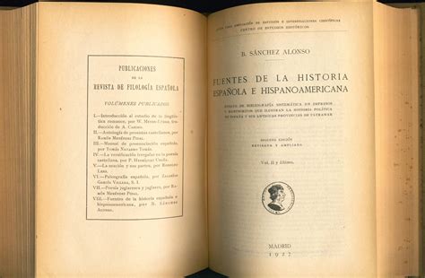 Fuentes De La Historia Espanola E Hispanoamericana Von S Nchez Alonso