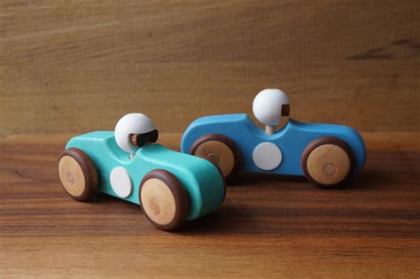 Toy Race Car Automaton With Bobbing Head Handmade From Etsy