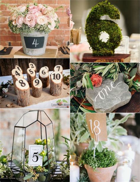 43 Creative Wedding Table Numbers Kiss The Bride Magazine