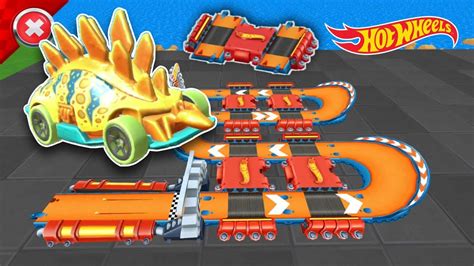 Hot Wheels Unlimited Motosaurus Car Race In Double Boost Track