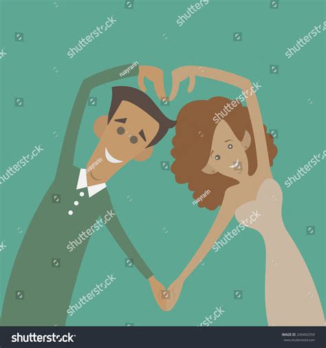 Cartoon Couple Love Pose Action Vector 库存矢量图（免版税）249492559 Shutterstock