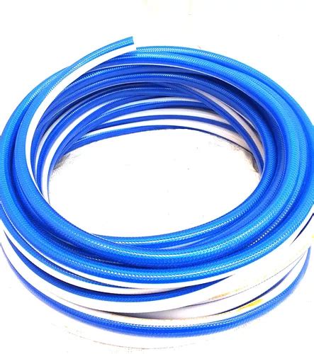 Mangueira De Jardim Himaflex Tricotada Azul 1 2 C 60mts