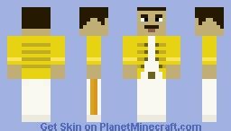 Freddy Mercury Minecraft Skin