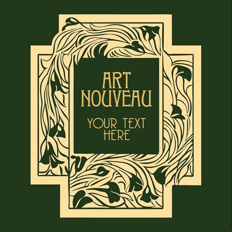 Art Nouveau Vector Covers Art Nouveau Clip Art Art Nouveau Vintage