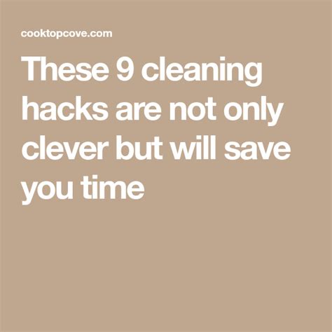 9 Clever Cleaning Hacks To Save You Time