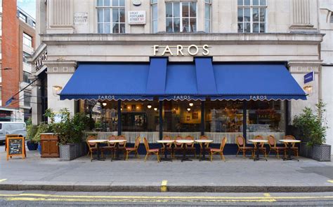 Traditional Victorian Awnings Installed at Faros, Oxford Street