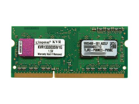 Kingston 1gb 204 Pin Ddr3 So Dimm Ddr3 1333 Laptop Memory Model