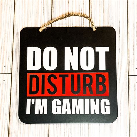 Do Not Disturb Im Gaming Sign Etsy