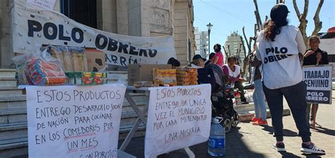 El Polo Obrero Se Manifest Frente A La Municipalidad Cadena