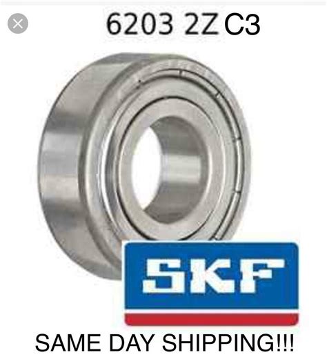 SKF 6203 ZZ C3 Deep Groove Ball Bearing Metal Shielded 17x40x12 Mm