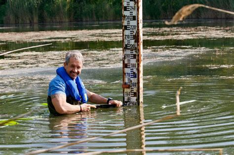 Gewässer an der Oberfläche Hydrologie Messung Werte Daten