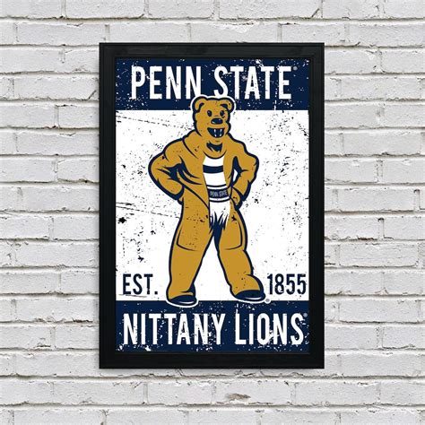 Limited Edition Penn State Mascot Poster Art Print Gifts for Penn St ...