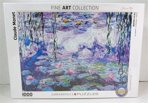 Claude Monet Water Lilies 1000pc Jigsaw Puzzle Fine Art Col