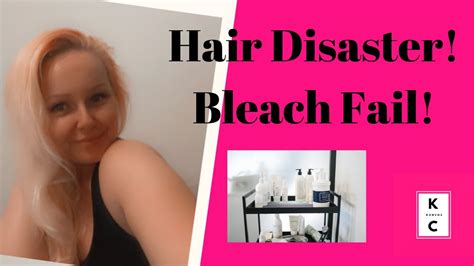 Bleach Hair Disaster Going From Red To Blonde Youtube