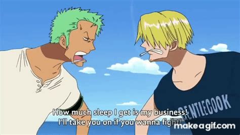 One piece funny moments Zoro and Sanji part 3 on Make a GIF