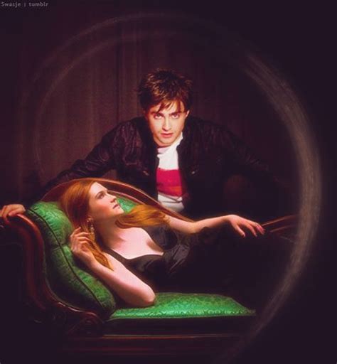 Daniel Radcliffe and Bonnie Wright Harry Potter Kiss, Gina Harry Potter ...