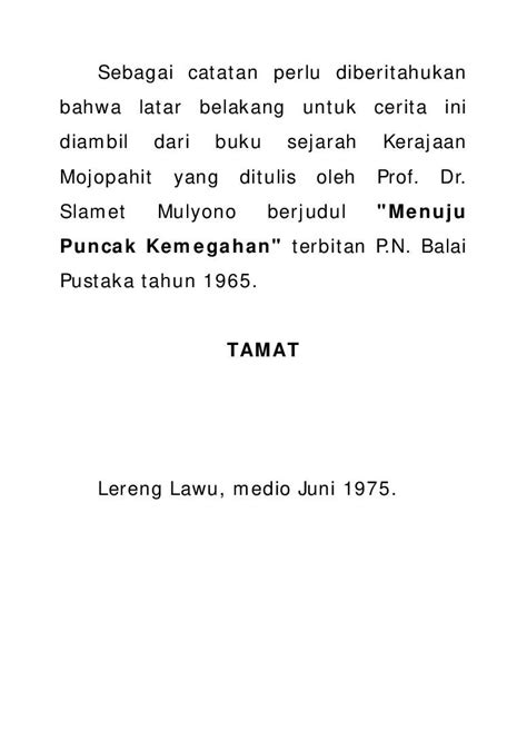 Kutipan Novel Sejarah Kemelut Di Majapahit