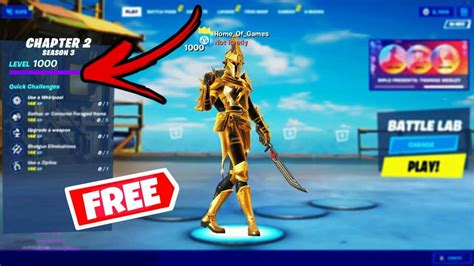 HOW TO GET LEVEL 1000 IN FORTNITE CHAPTER 2 SEASON 3 LEVEL UP FAST