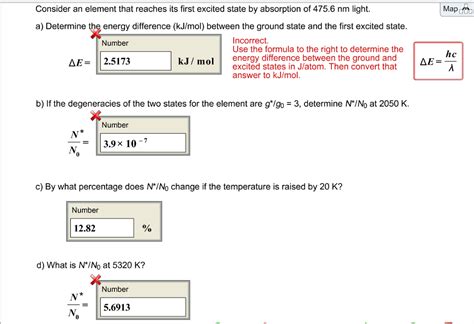 Solved Consider An Element That Reaches Its First Excited Chegg