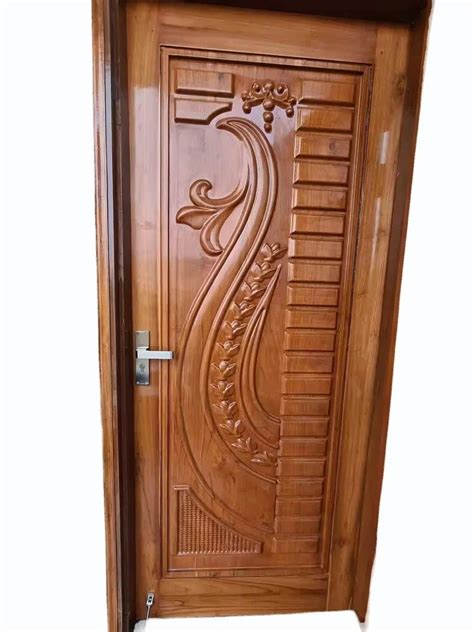 Interior 35mm Polished Sheesham Wood Carved Door For Home At Rs 14000