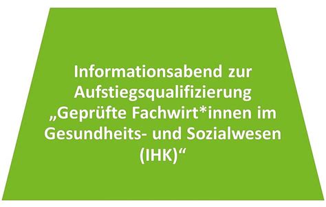 Informationsabend zur Aufstiegsqualifizierung Geprüfte Fachwirt innen