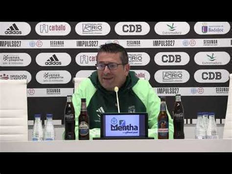 Rueda De Prensa De I Aki Alonso Previa Al Cd Badajoz Atl Tico Paso