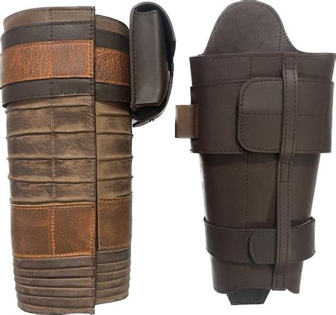 Pakland:the Mandalorian Leather Leg Armour Right/lef Package Men Cosplay Costume Prop - Etsy