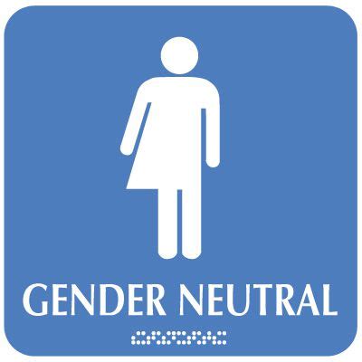 Gender Neutral With Graphic Optima ADA Restroom Signs Seton Canada