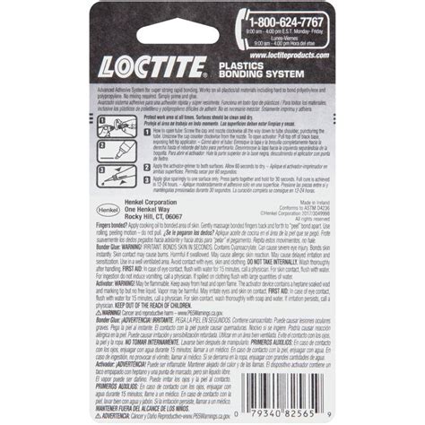 Loctite Plastic Bonding System High Strength Cyanoacrylate Plastic