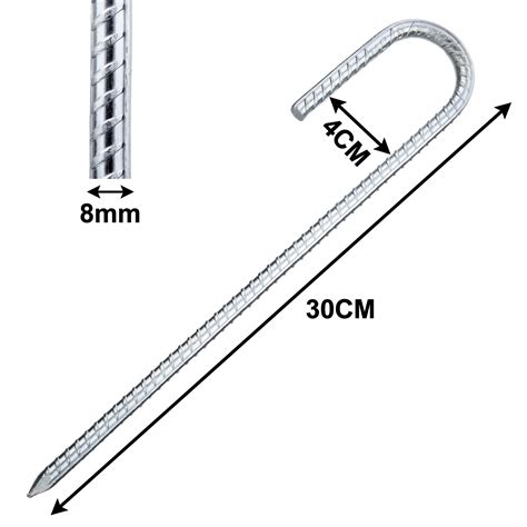 Tent Pegs Heavy Duty Steel Marquee Ground Stakes Mm Mm